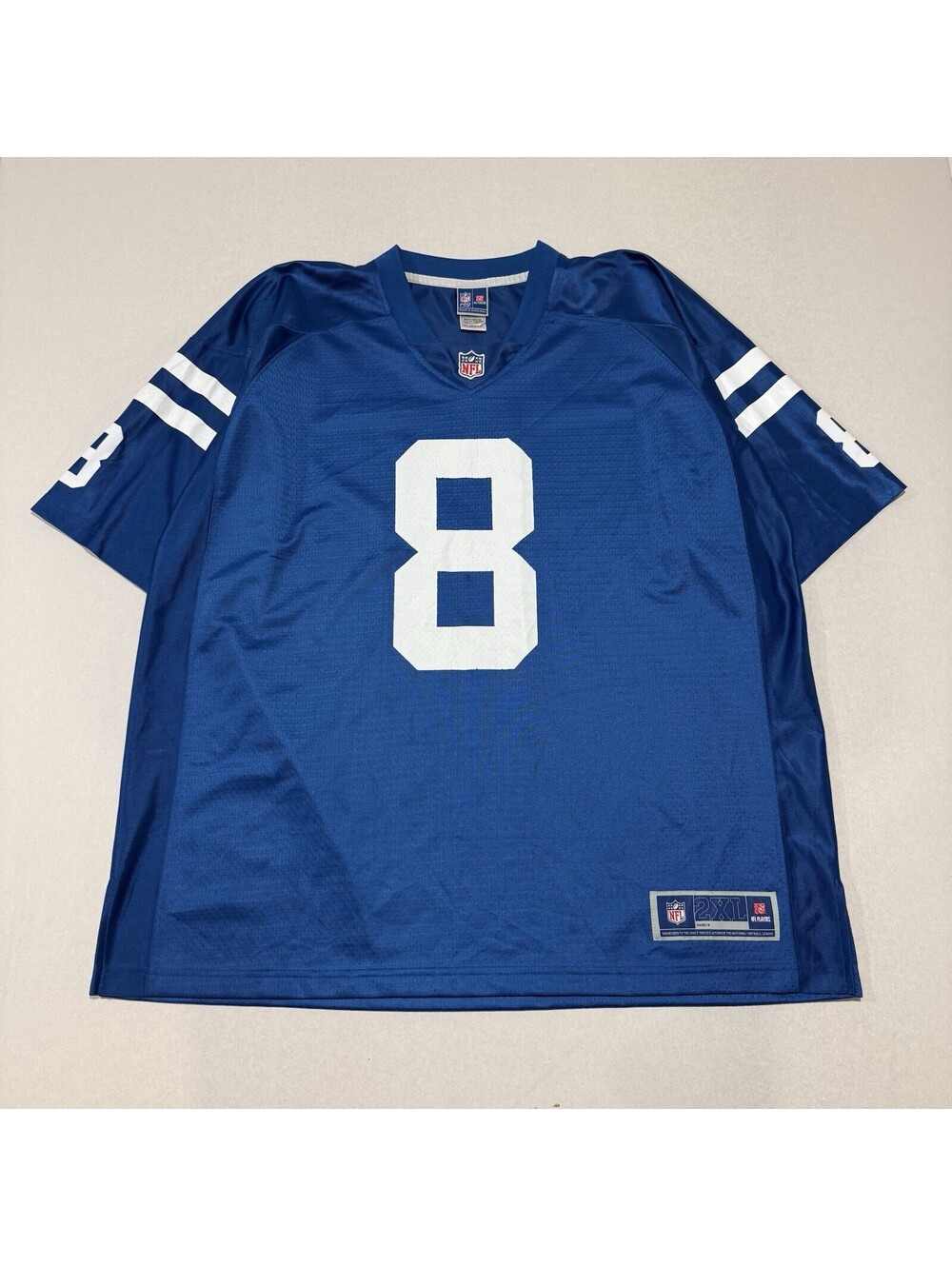 Indians Colts #8 Garnish Football Jersey Size 2XL Pro Line Men’s